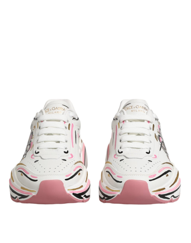 Dolce & Gabbana Multicolor Hand Painted DAYMASTER Sneaker Shoes - Beyzy Store - Dolce & Gabbana