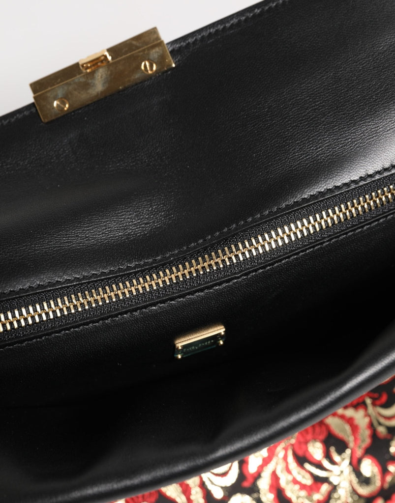 Dolce & Gabbana Multicolor Jacquard Floral Document Briefcase Bag - Beyzy Store - Dolce & Gabbana