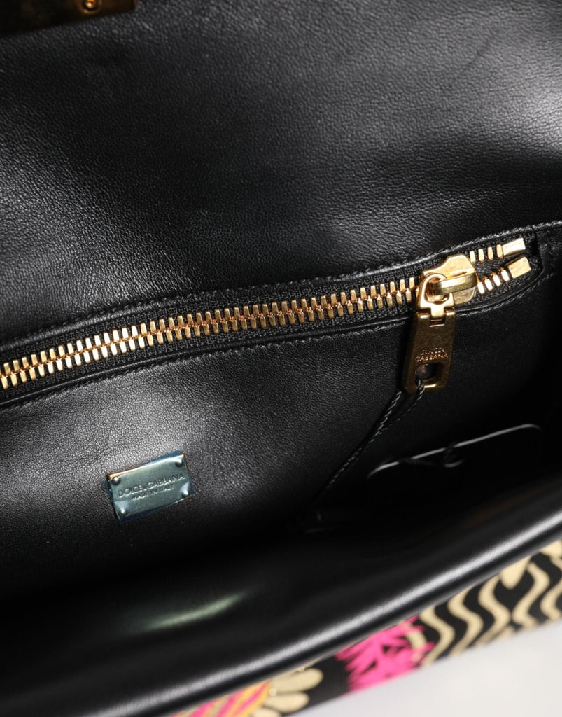 Dolce & Gabbana Multicolor Jacquard Floral Document Briefcase Bag - Beyzy Store - Dolce & Gabbana