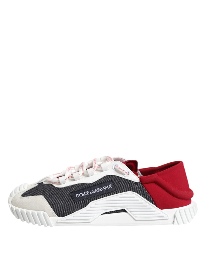 Dolce & Gabbana Multicolor Lace Up Low Top NS1 Sneaker Shoes - Beyzy Store - Dolce & Gabbana