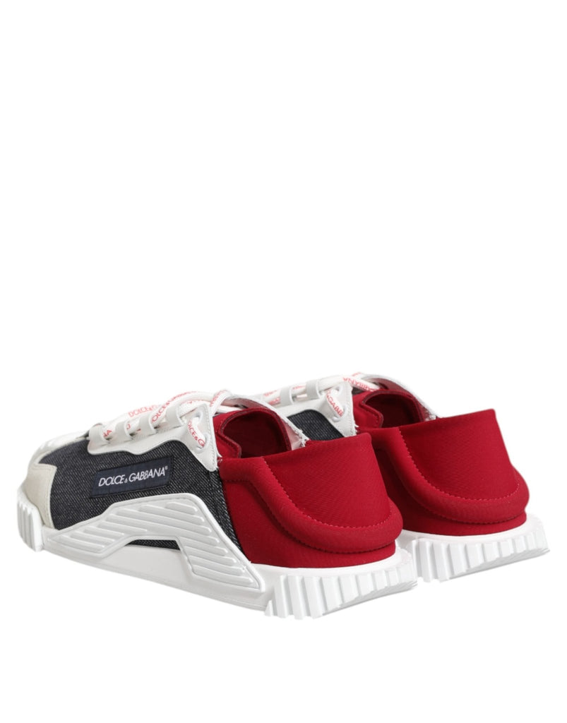Dolce & Gabbana Multicolor Lace Up Low Top NS1 Sneaker Shoes - Beyzy Store - Dolce & Gabbana