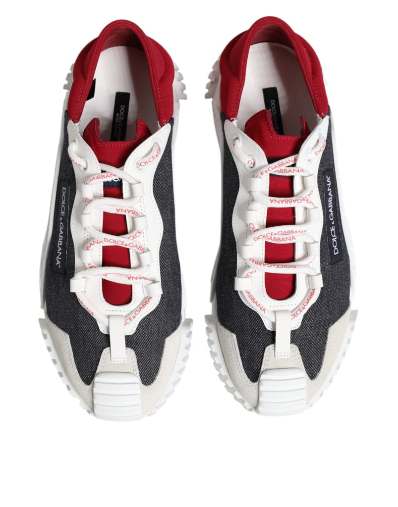 Dolce & Gabbana Multicolor Lace Up Low Top NS1 Sneaker Shoes - Beyzy Store - Dolce & Gabbana