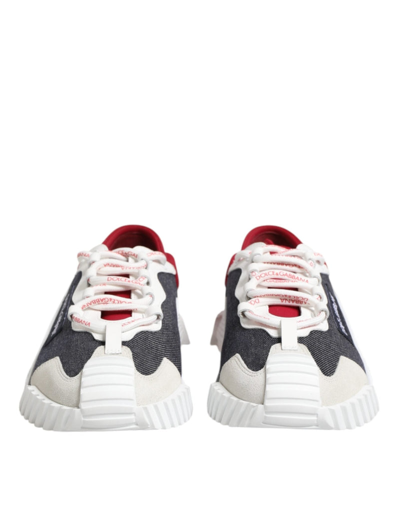 Dolce & Gabbana Multicolor Lace Up Low Top NS1 Sneaker Shoes - Beyzy Store - Dolce & Gabbana