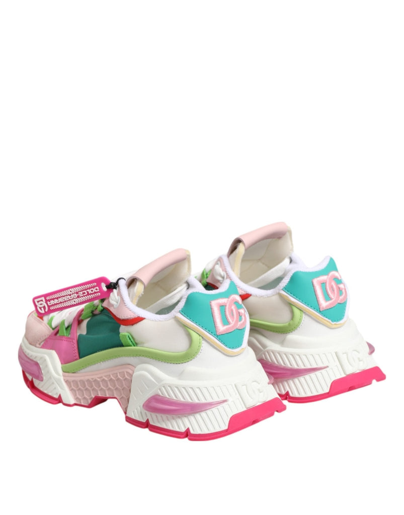 Dolce & Gabbana Multicolor Leather Airmaster Low Top Sneaker Shoes - Beyzy Store - Dolce & Gabbana