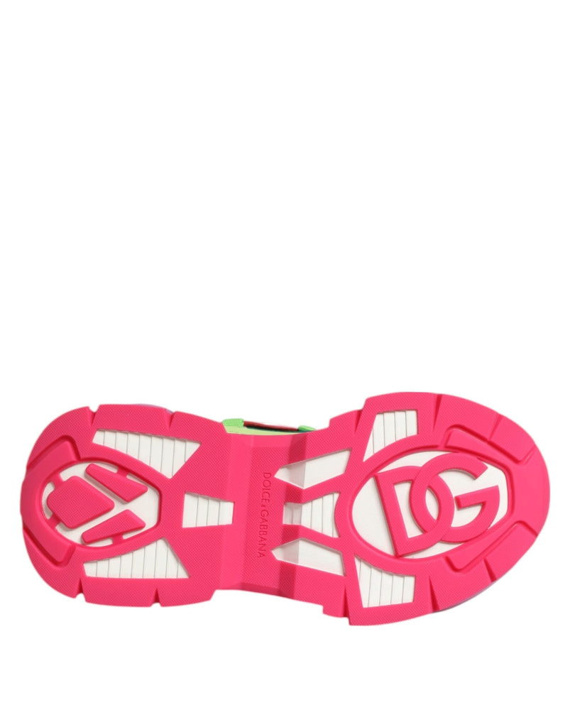 Dolce & Gabbana Multicolor Leather Airmaster Low Top Sneaker Shoes - Beyzy Store - Dolce & Gabbana