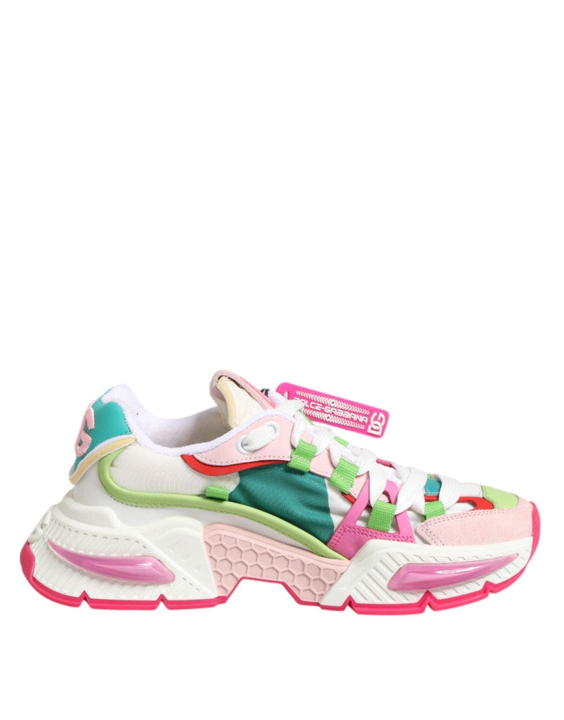 Dolce & Gabbana Multicolor Leather Airmaster Low Top Sneaker Shoes - Beyzy Store - Dolce & Gabbana