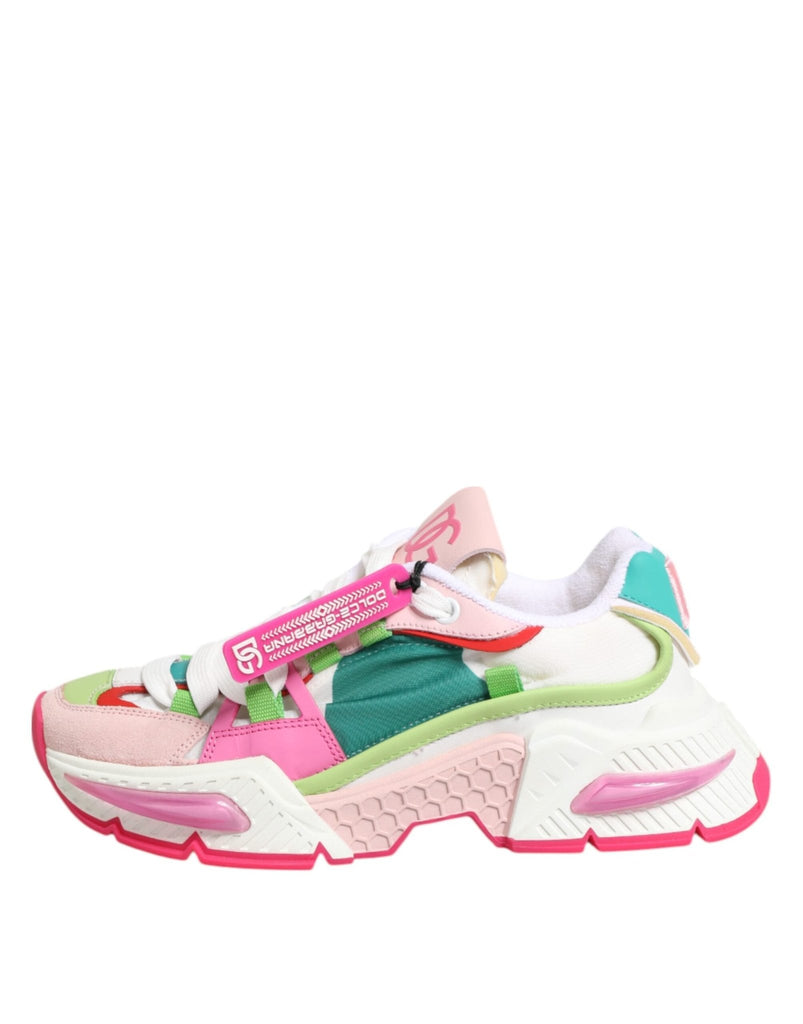 Dolce & Gabbana Multicolor Leather Airmaster Low Top Sneaker Shoes - Beyzy Store - Dolce & Gabbana