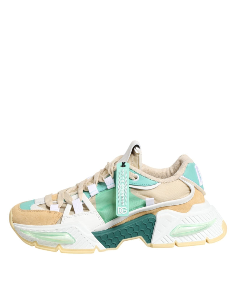 Dolce & Gabbana Multicolor Leather Airmaster Low Top Sneakers Shoes - Beyzy Store - Dolce & Gabbana