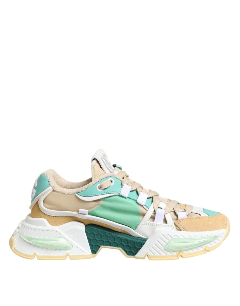Dolce & Gabbana Multicolor Leather Airmaster Low Top Sneakers Shoes - Beyzy Store - Dolce & Gabbana