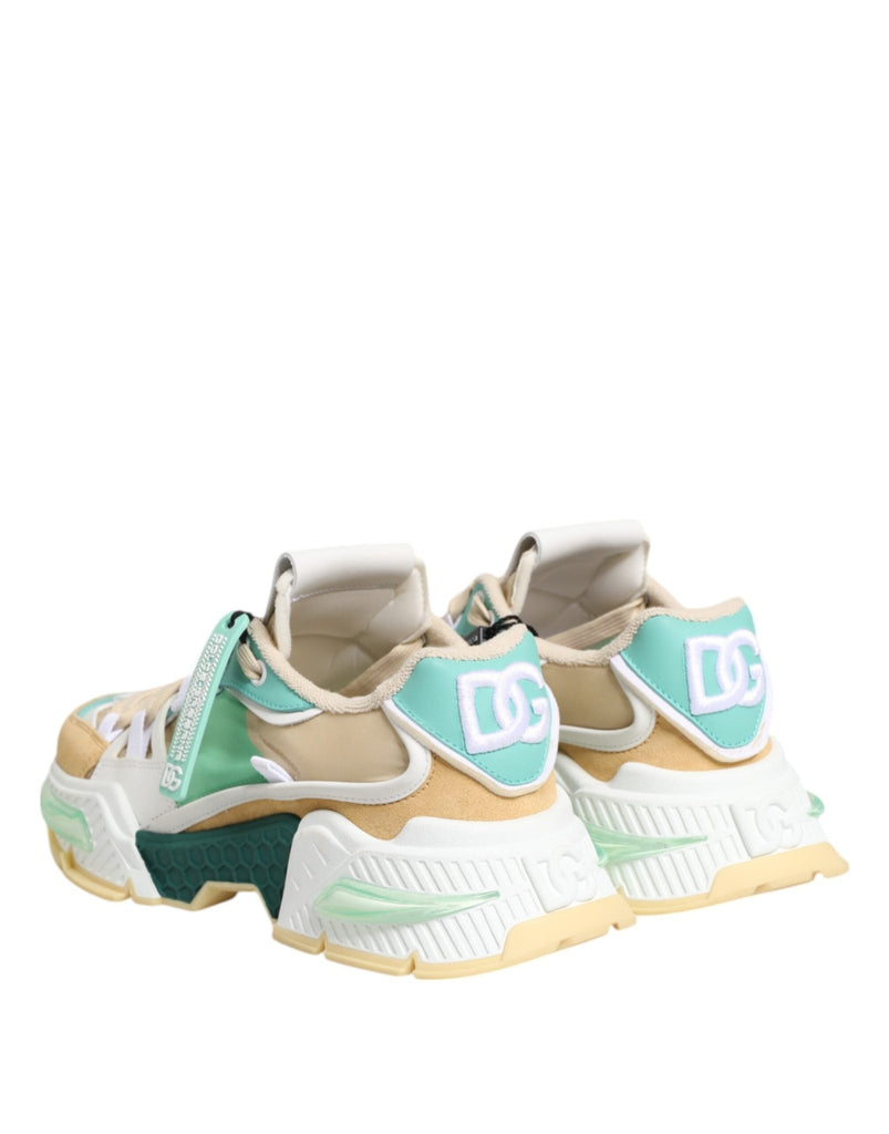Dolce & Gabbana Multicolor Leather Airmaster Low Top Sneakers Shoes - Beyzy Store - Dolce & Gabbana