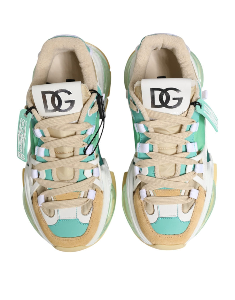 Dolce & Gabbana Multicolor Leather Airmaster Low Top Sneakers Shoes - Beyzy Store - Dolce & Gabbana