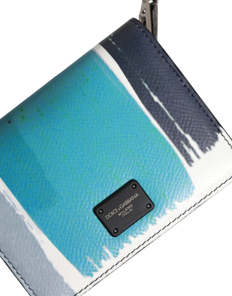 Dolce & Gabbana Multicolor Leather DG Logo Bifold Card Holder Wallet - Beyzy Store - Dolce & Gabbana