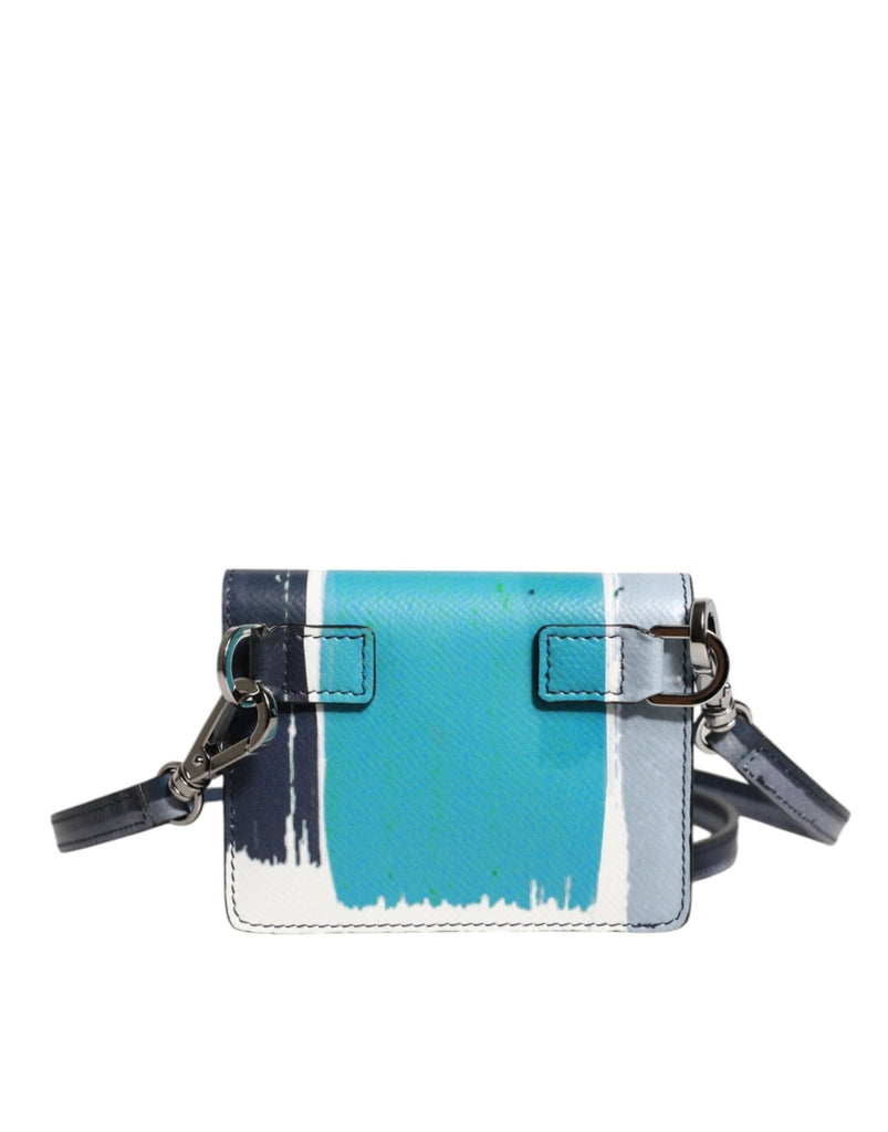 Dolce & Gabbana Multicolor Leather DG Logo Bifold Card Holder Wallet - Beyzy Store - Dolce & Gabbana