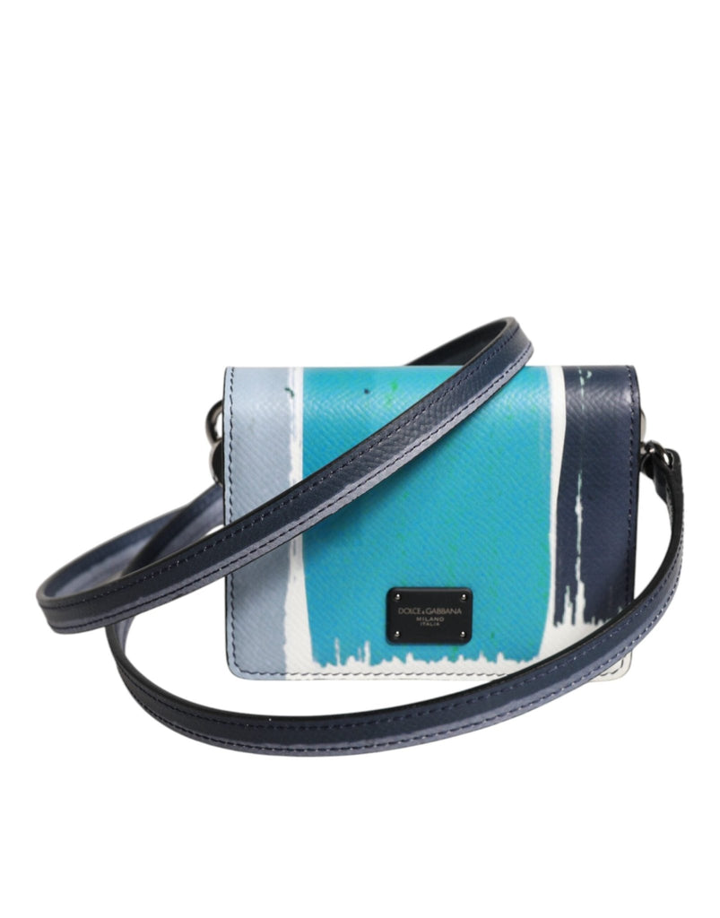 Dolce & Gabbana Multicolor Leather DG Logo Bifold Card Holder Wallet - Beyzy Store - Dolce & Gabbana