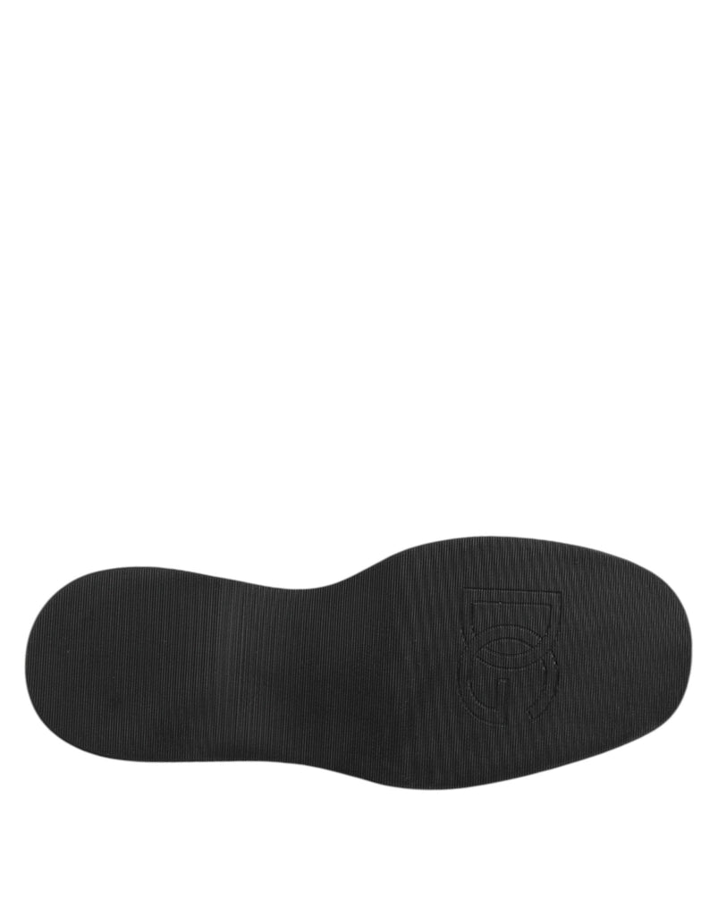 Dolce & Gabbana Multicolor Leather Lace - up Men Formal Derby Shoes - Beyzy Store - Dolce & Gabbana