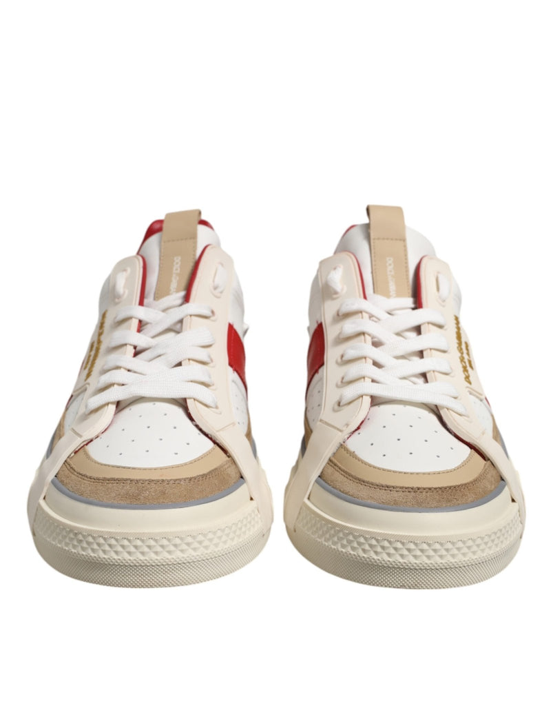 Dolce & Gabbana Multicolor Leather Low Top Sneakers Shoes - Beyzy Store - Dolce & Gabbana