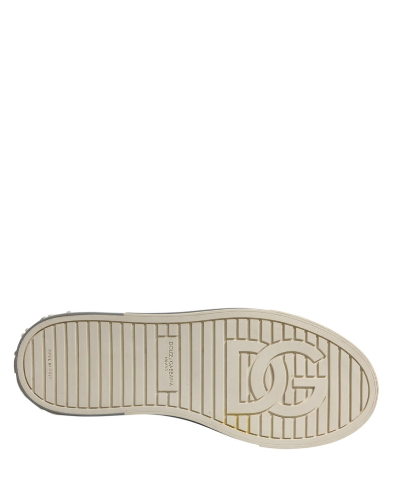 Dolce & Gabbana Multicolor Leather Low Top Sneakers Shoes - Beyzy Store - Dolce & Gabbana