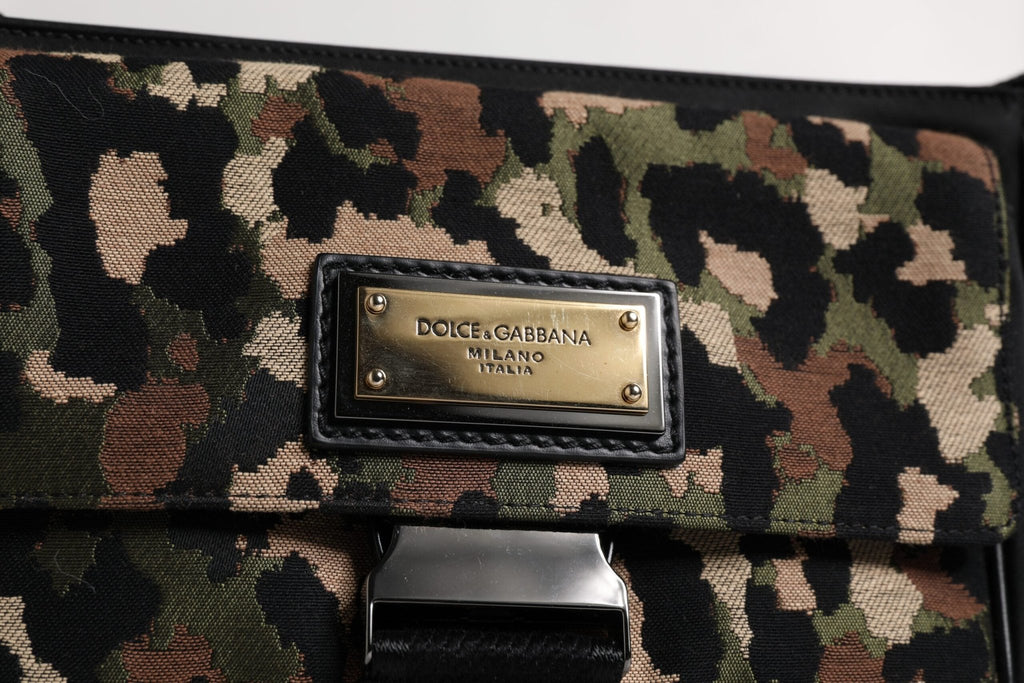 Dolce & Gabbana Multicolor Leopard Jacquard Crossbody Bag - Beyzy Store - Dolce & Gabbana