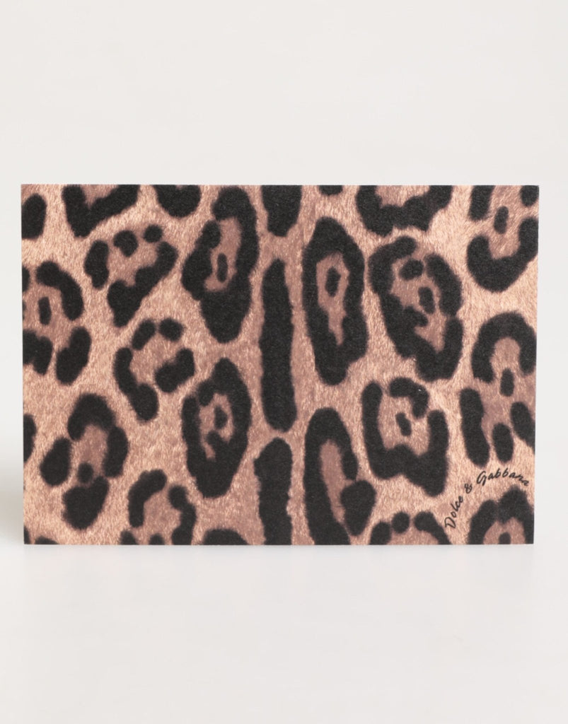 Dolce & Gabbana Multicolor Leopard Print Envelope Paper Post Card Holder - Beyzy Store - Dolce & Gabbana