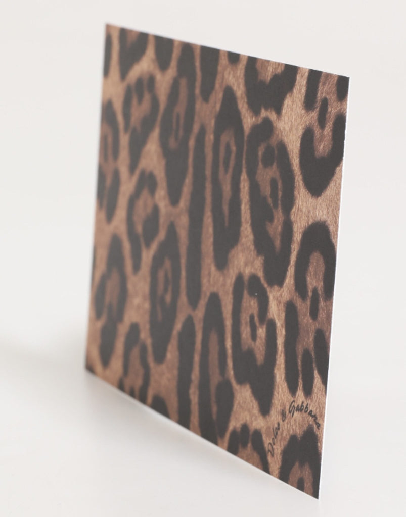 Dolce & Gabbana Multicolor Leopard Print Envelope Paper Post Card Holder - Beyzy Store - Dolce & Gabbana