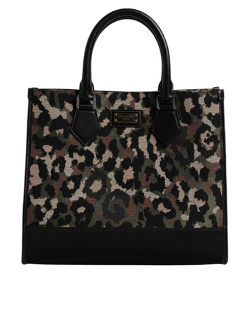 Dolce & Gabbana Multicolor Leopard Shopping Tote Shoulder Bag - Beyzy Store - Dolce & Gabbana