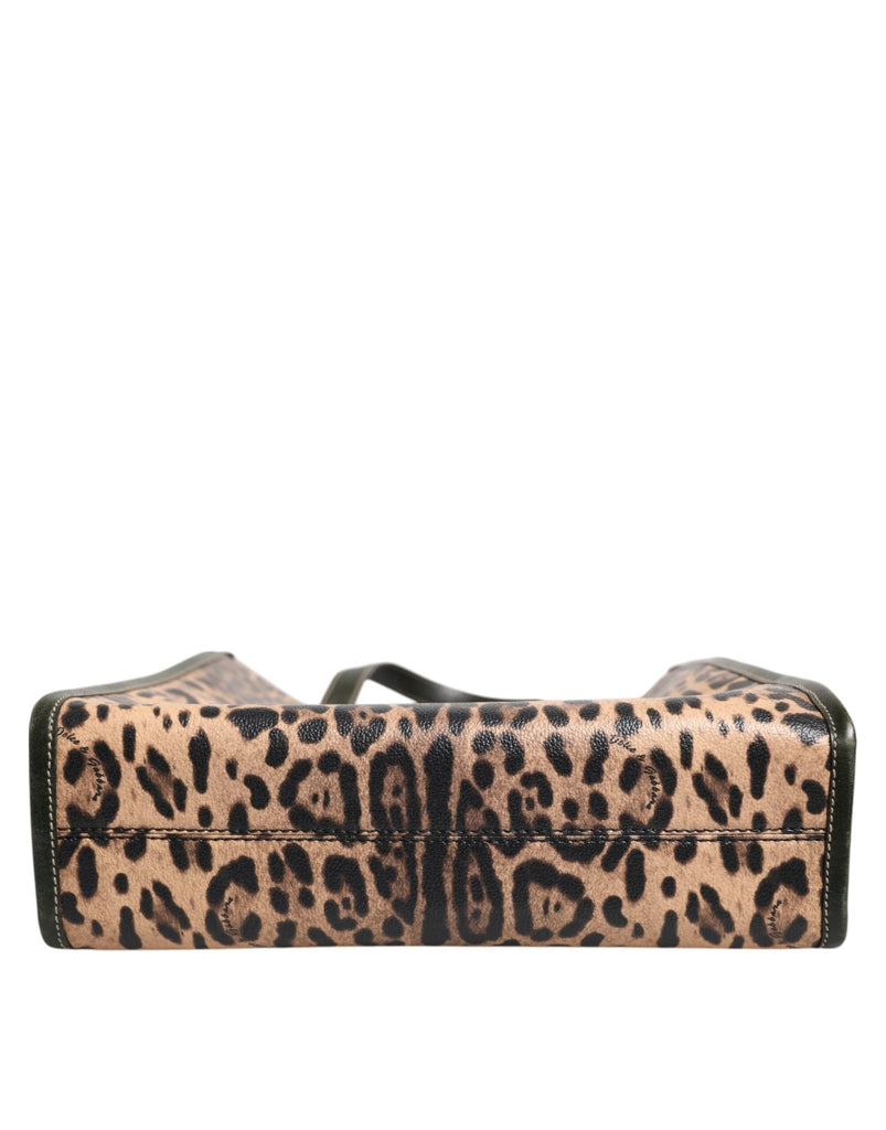 Dolce & Gabbana Multicolor Leopard Shopping Tote Shoulder Women Borse Bag - Beyzy Store - Dolce & Gabbana