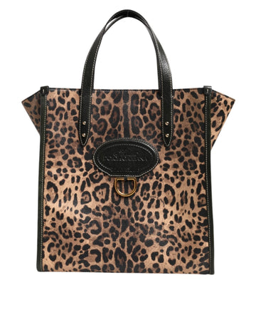 Dolce & Gabbana Multicolor Leopard Shopping Tote Shoulder Women Borse Bag - Beyzy Store - Dolce & Gabbana
