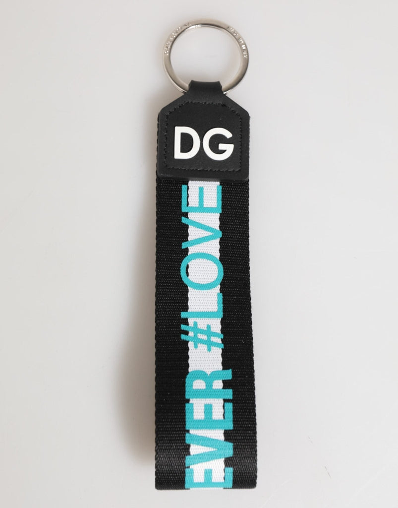 Dolce & Gabbana Multicolor Logo Polyester Brass Holder Keychain Keyring - Beyzy Store - Dolce & Gabbana