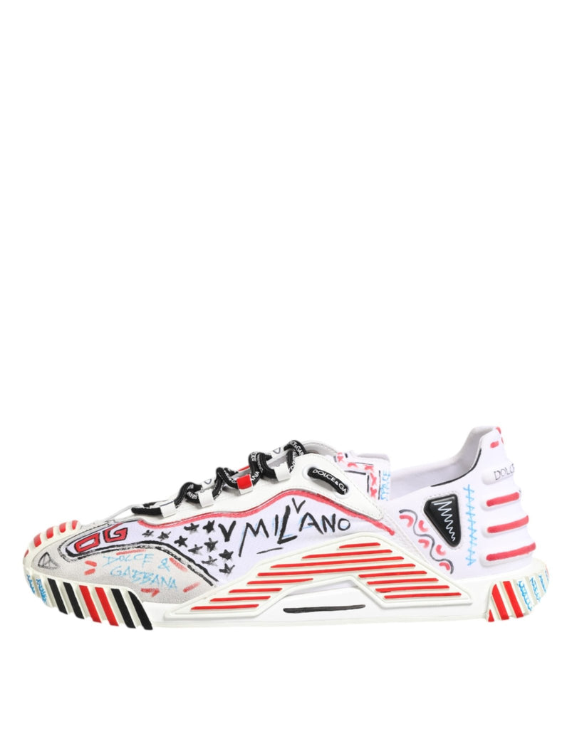 Dolce & Gabbana Multicolor Low Top NS1 Men Sneakers Shoes - Beyzy Store - Dolce & Gabbana