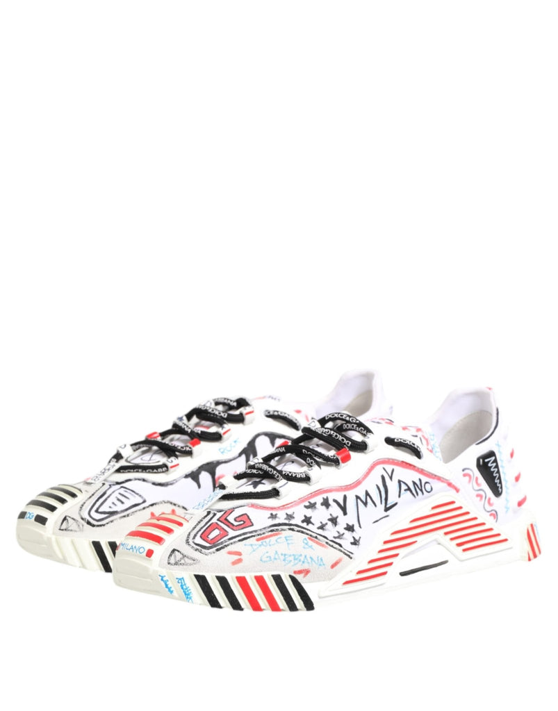 Dolce & Gabbana Multicolor Low Top NS1 Men Sneakers Shoes - Beyzy Store - Dolce & Gabbana
