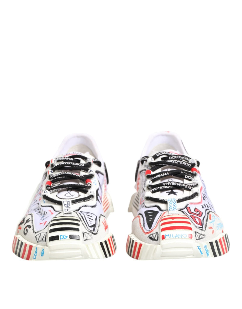 Dolce & Gabbana Multicolor Low Top NS1 Men Sneakers Shoes - Beyzy Store - Dolce & Gabbana