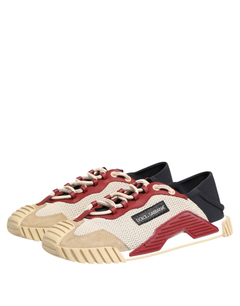 Dolce & Gabbana Multicolor Low Top NS1 Men Sneakers Shoes - Beyzy Store - Dolce & Gabbana