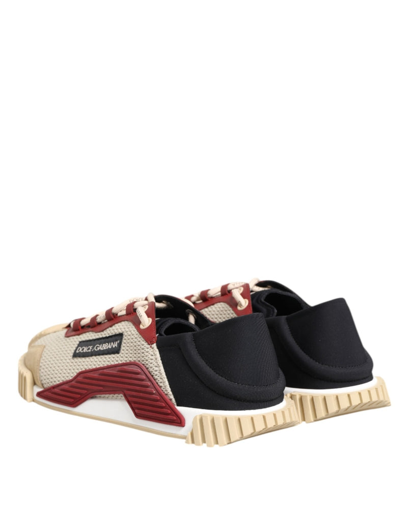 Dolce & Gabbana Multicolor Low Top NS1 Men Sneakers Shoes - Beyzy Store - Dolce & Gabbana