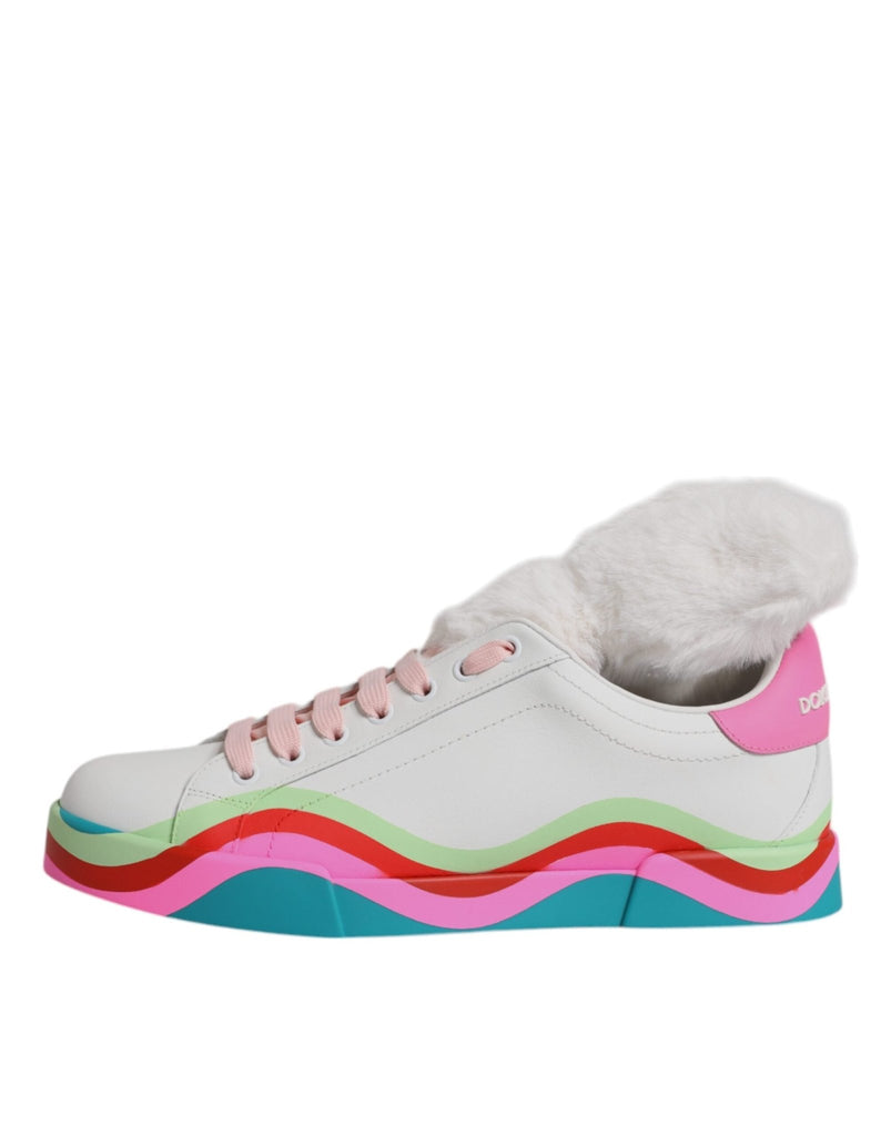 Dolce & Gabbana Multicolor Low Top Trainers Sneakers Shoes - Beyzy Store - Dolce & Gabbana