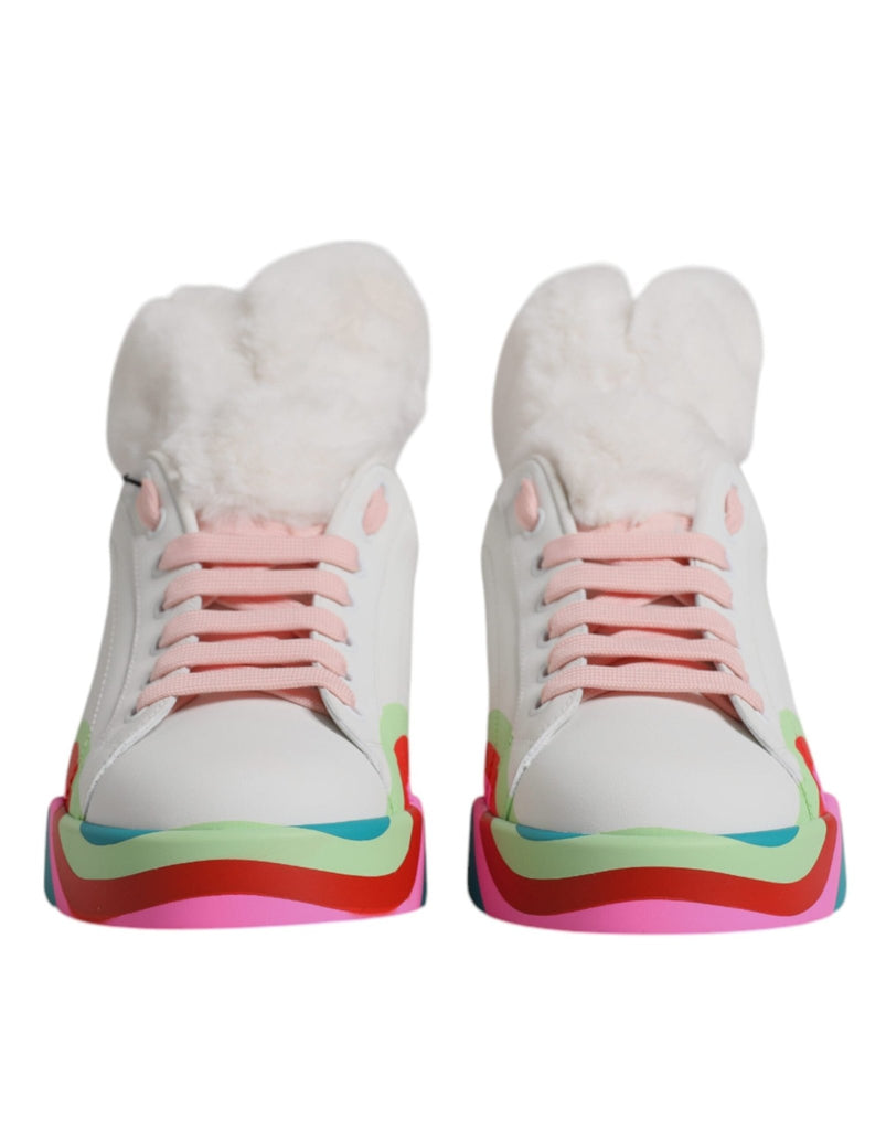 Dolce & Gabbana Multicolor Low Top Trainers Sneakers Shoes - Beyzy Store - Dolce & Gabbana