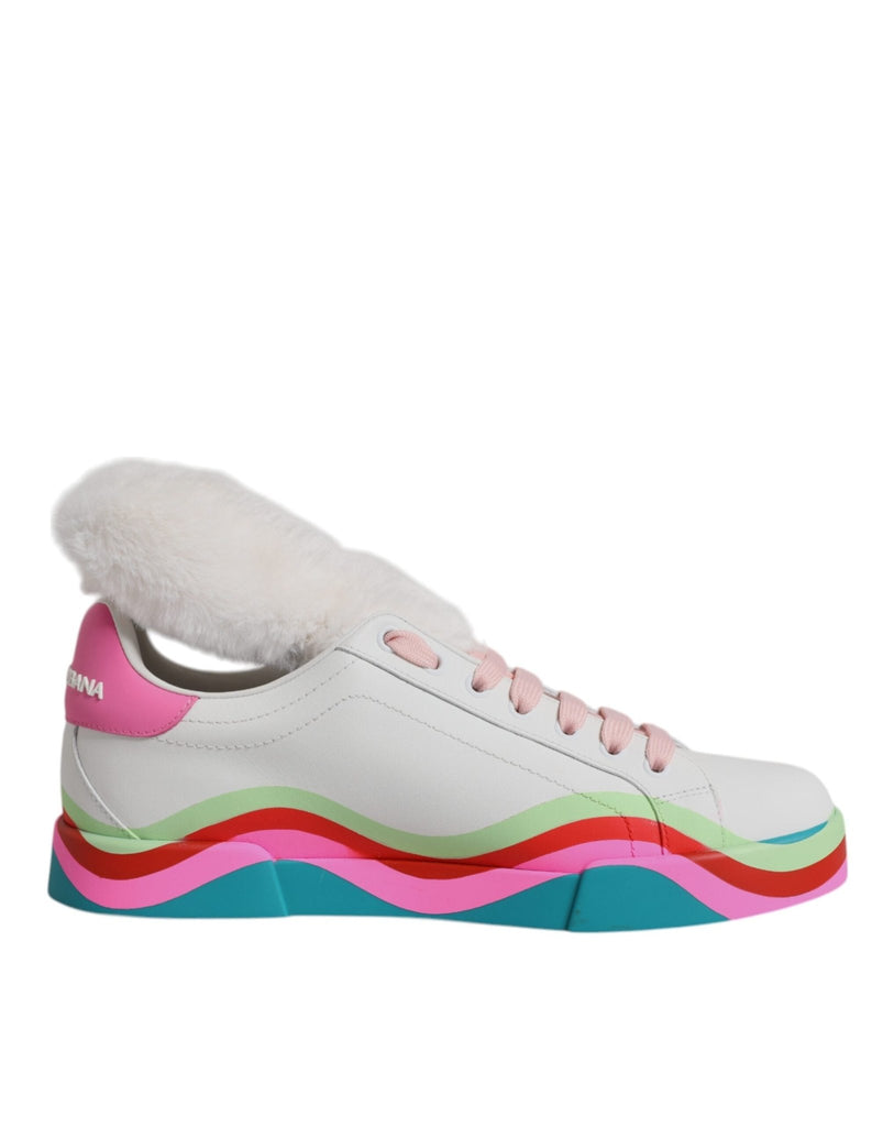 Dolce & Gabbana Multicolor Low Top Trainers Sneakers Shoes - Beyzy Store - Dolce & Gabbana