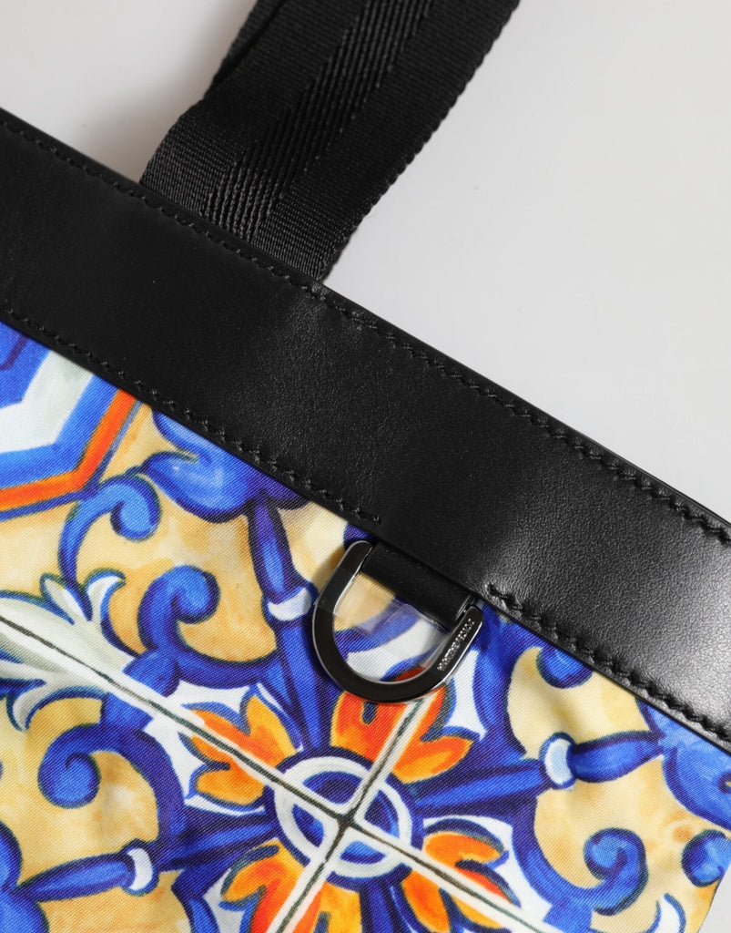 Dolce & Gabbana Multicolor Maiolica Print Tote Shoulder Strap Bag - Beyzy Store - Dolce & Gabbana