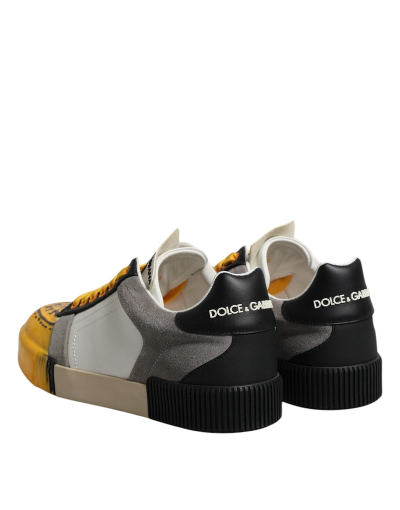 Dolce & Gabbana Multicolor MIAMI Low Top Sneakers Shoes - Beyzy Store - Dolce & Gabbana