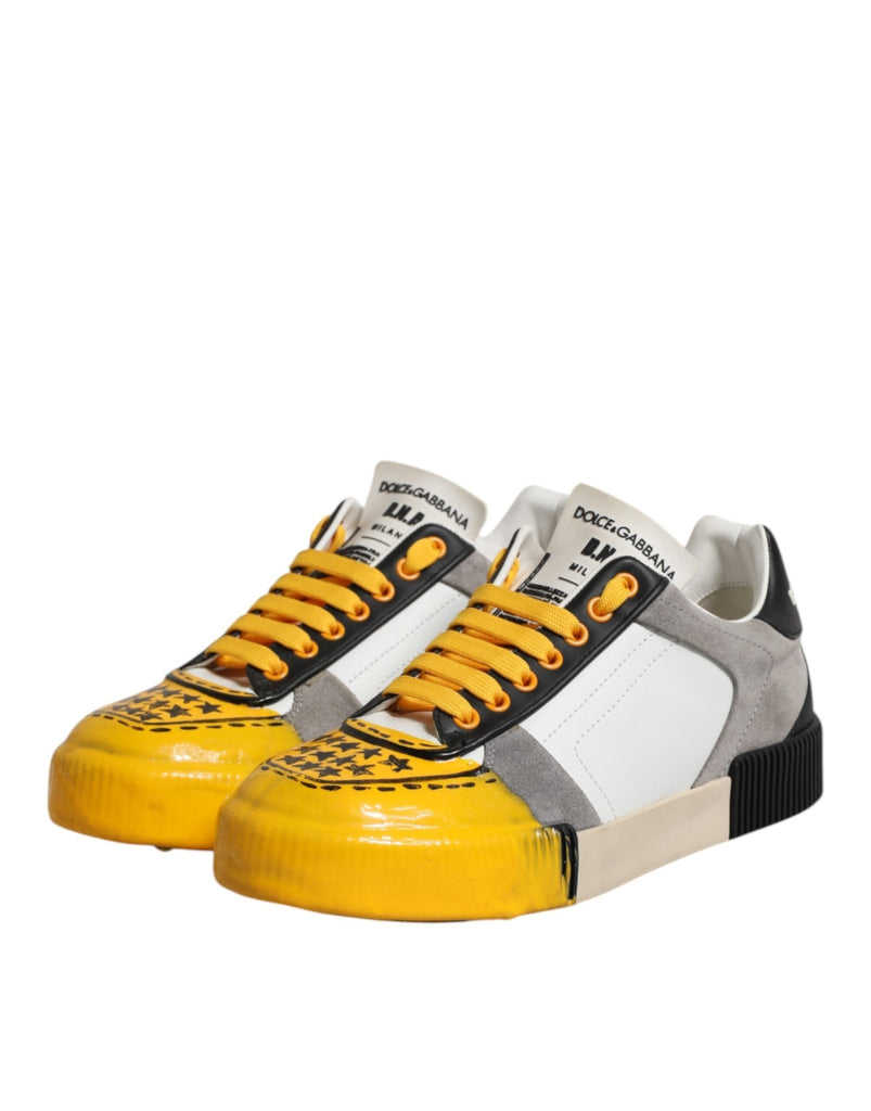 Dolce & Gabbana Multicolor MIAMI Low Top Sneakers Shoes - Beyzy Store - Dolce & Gabbana