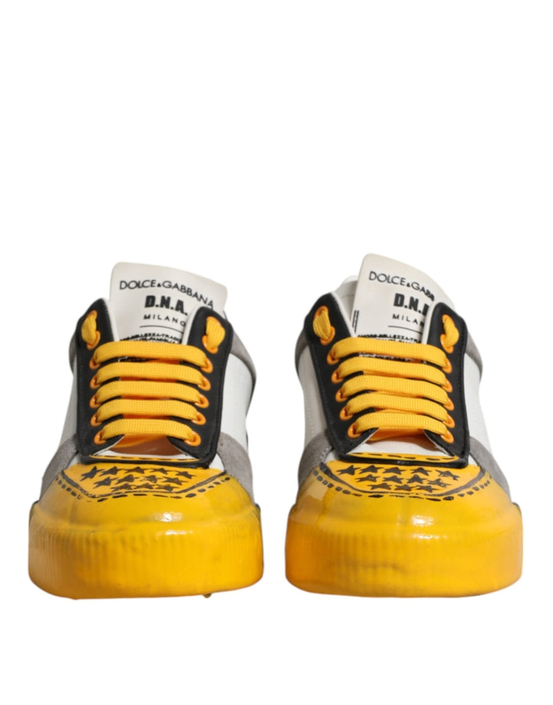 Dolce & Gabbana Multicolor MIAMI Low Top Sneakers Shoes - Beyzy Store - Dolce & Gabbana