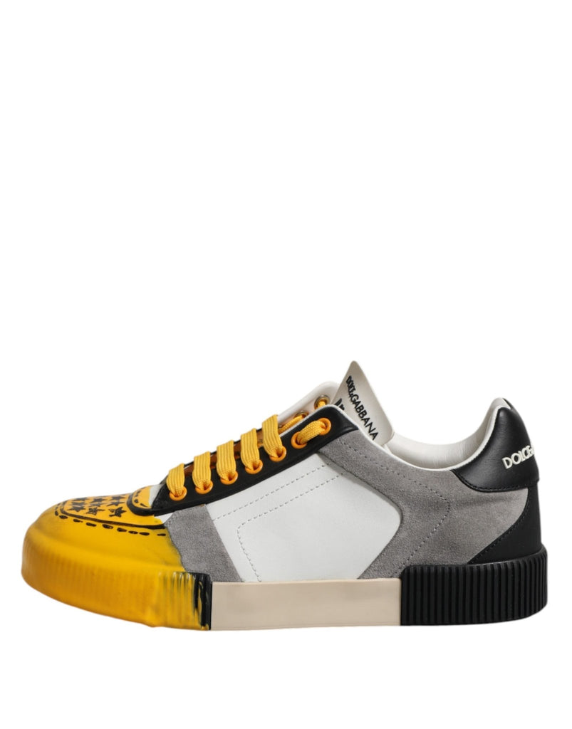 Dolce & Gabbana Multicolor MIAMI Low Top Sneakers Shoes - Beyzy Store - Dolce & Gabbana