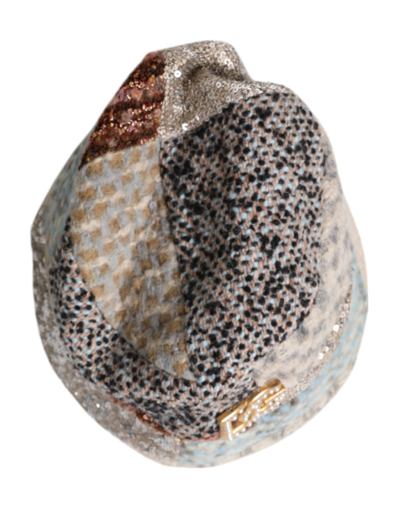 Dolce & Gabbana Multicolor Patchwork Embellished Bucket Hat - Beyzy Store - Dolce & Gabbana
