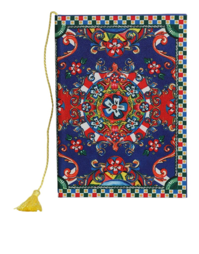 Dolce & Gabbana Multicolor Polyester Carretto Siciliano Print Notebook - Beyzy Store - Dolce & Gabbana