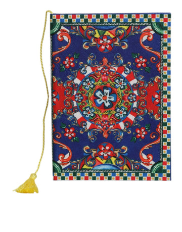 Dolce & Gabbana Multicolor Polyester Carretto Siciliano Print Notebook - Beyzy Store - Dolce & Gabbana