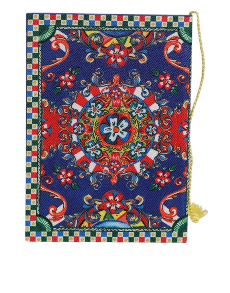Dolce & Gabbana Multicolor Polyester Carretto Siciliano Print Notebook - Beyzy Store - Dolce & Gabbana