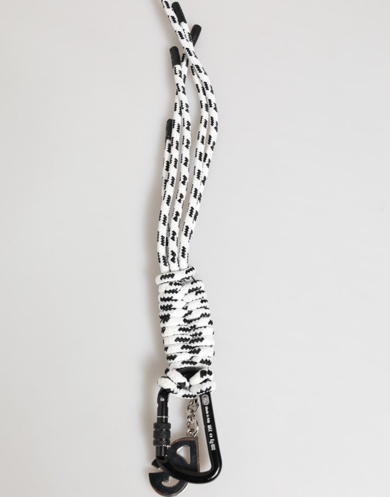 Dolce & Gabbana Multicolor Polyester Tape String DG Logo Keychain Keyring - Beyzy Store - Dolce & Gabbana