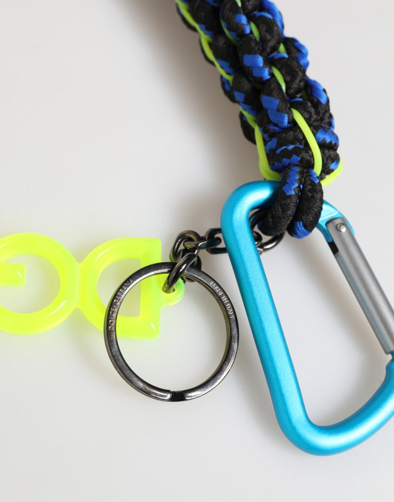 Dolce & Gabbana Multicolor Polyester Tape String DG Logo Keychain Keyring - Beyzy Store - Dolce & Gabbana