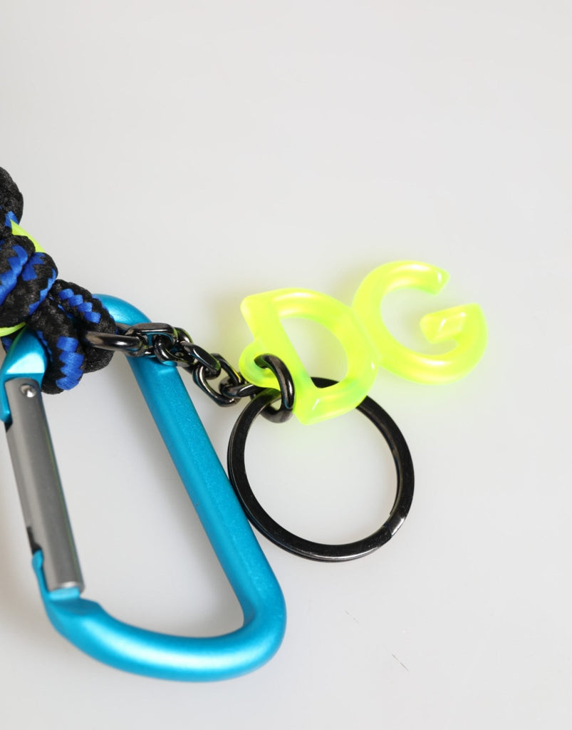 Dolce & Gabbana Multicolor Polyester Tape String DG Logo Keychain Keyring - Beyzy Store - Dolce & Gabbana
