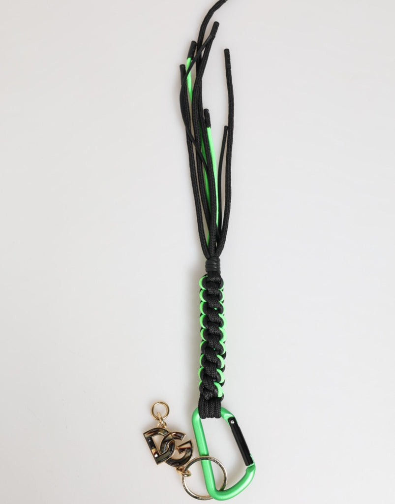 Dolce & Gabbana Multicolor Polyester Tape String DG Logo Keychain Keyring - Beyzy Store - Dolce & Gabbana