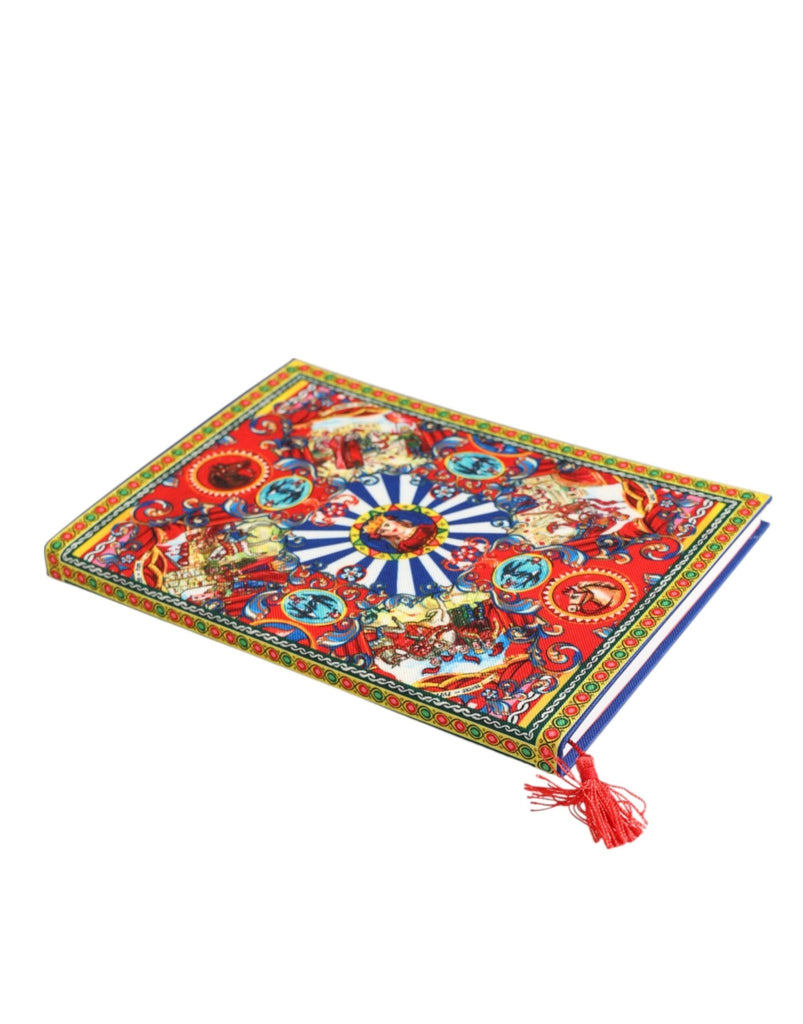 Dolce & Gabbana Multicolor Sicilian Carretto Print Journal Notebook - Beyzy Store - Dolce & Gabbana